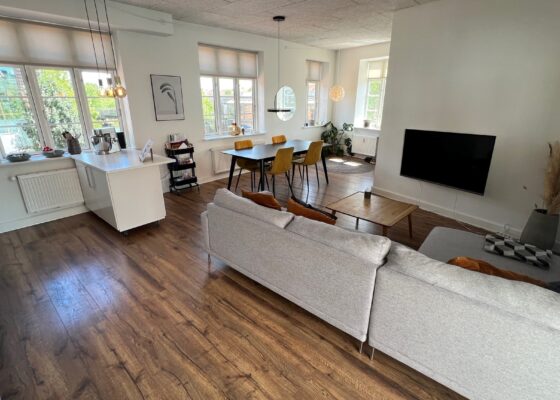 Køkken-stue-spisestue