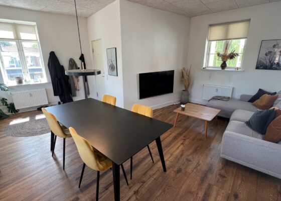 Køkken-stue-spisestue